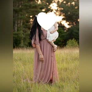 Baltic Born pink tie waist dress short sleeve size M